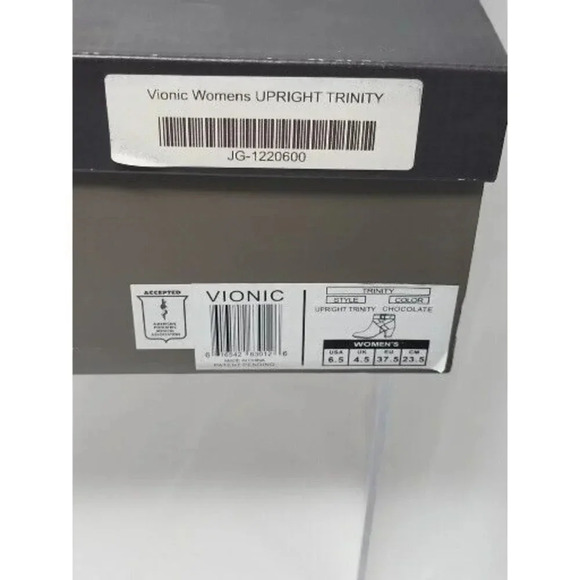 Vionic Women's Upright Trinity Ankle Boot Chocolate size 6.5M - Picture 8 of 8